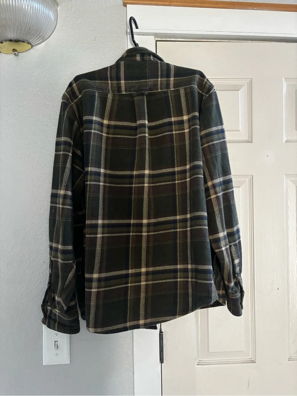 Orvis Men's Green Plaid Button-Up Flannel XL